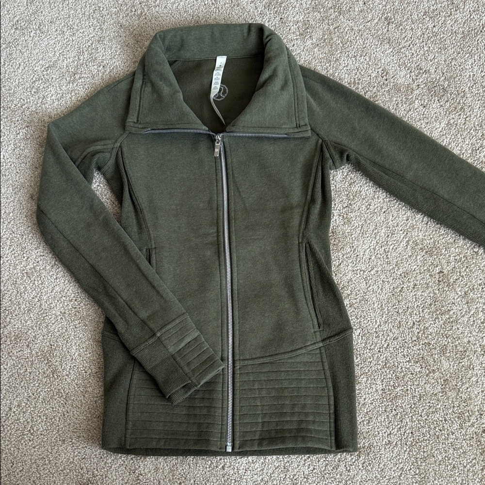 Lululemon Radiant Jacket II Heathered Fatigue Green - Picture 4 of 10